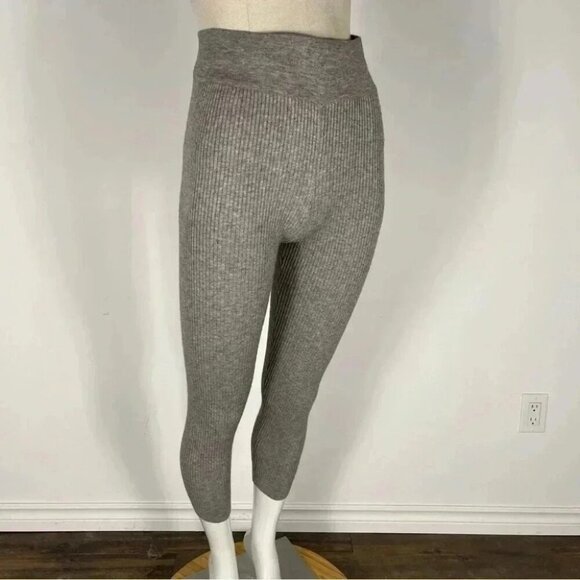 🌟OKAKIE  ribbed cropped leggings L - Picture 3 of 11